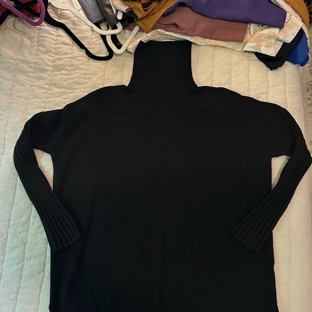 French Connection Black Turtleneck Sweater S